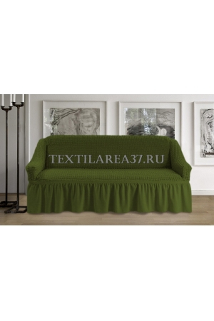 Чехол на трехместный диван 12 (зеленый)