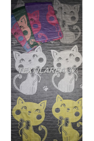 Полотенце "Кошки" 50*100 (лен+хлопок) вид 6
