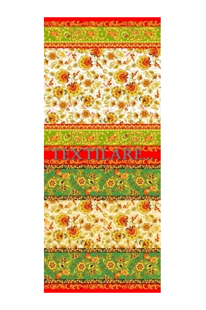Полотенце вафельное банное  "Хохлома"
