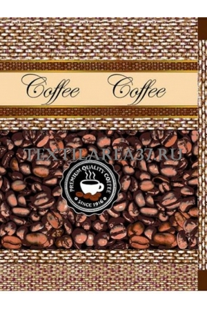 Полотенце вафельное кухонное "Coffe"3